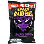 Space Raiders Saucy BBQ Corn Chips 30g (UK) - 36 Pack