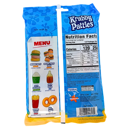 Spongebob Krabby Patties Combo Meal 2.6oz - 12 Pack