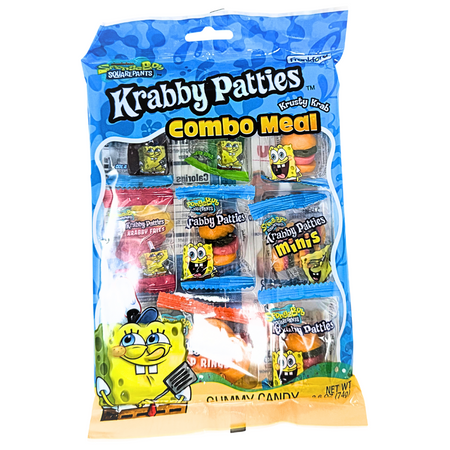 Spongebob Krabby Patties Combo Meal 2.6oz - 12 Pack