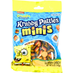 Spongebob Krabby Patty Minis Peg Bag 5oz - 12 Pack