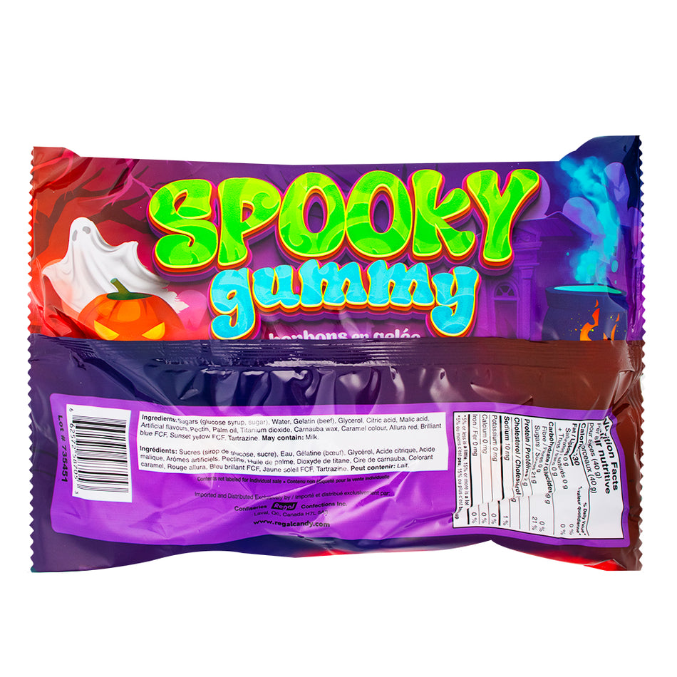 Spooky Gummy 250g - 1 Pack  Nutrition Facts Ingredients