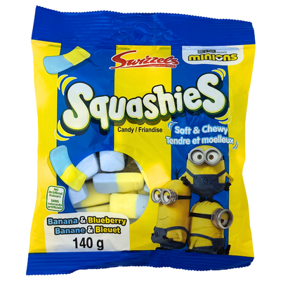 Squashies Minions Blueberry & Banana 140g - 10 Pack