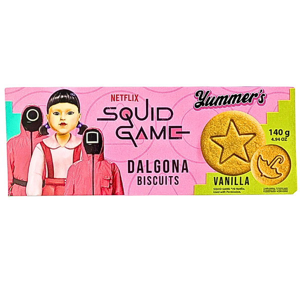 Squid Game Yummers Dalgona Vanilla Cookies 140g - 24 Pack