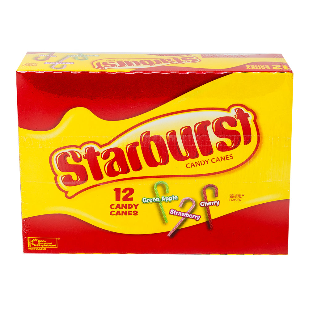 Starburst Candy Canes 12 Pieces - 12 Pack