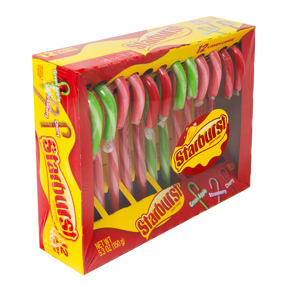 Starburst Candy Canes 12 Pieces - 12 Pack