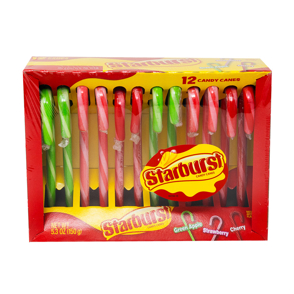 Starburst Candy Canes 12 Pieces - 12 Pack