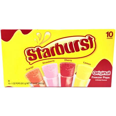 Starburst Freezer Pops 10ct 10oz - 12 Pack