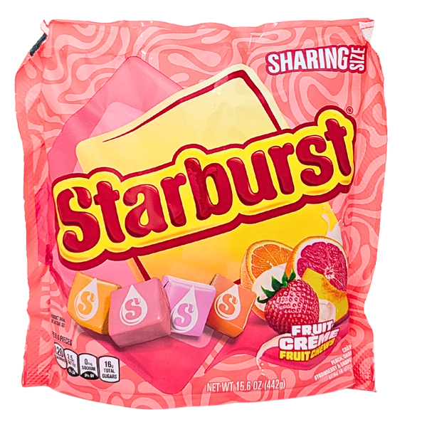 Starburst Fruit Creme Share Size 15.6oz - 6 Bag