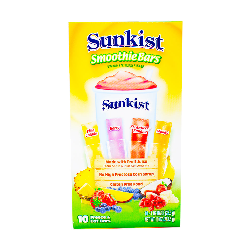 Sunkist Smoothie Freezer Pops 10ct 283.5g - 12 Pack