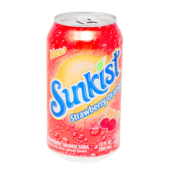 Sunkist Strawberry Orange 355mL - 12 Pack   Nutrition Facts Ingredients
