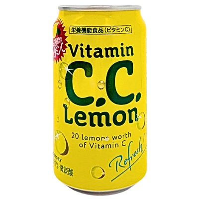 Suntory Vitamin C.C. Lemon Soft Drink 350mL (Japan) - 24 Pack