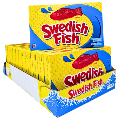 Swedish Fish Candy Theater Box Retro Candy 12 Count 