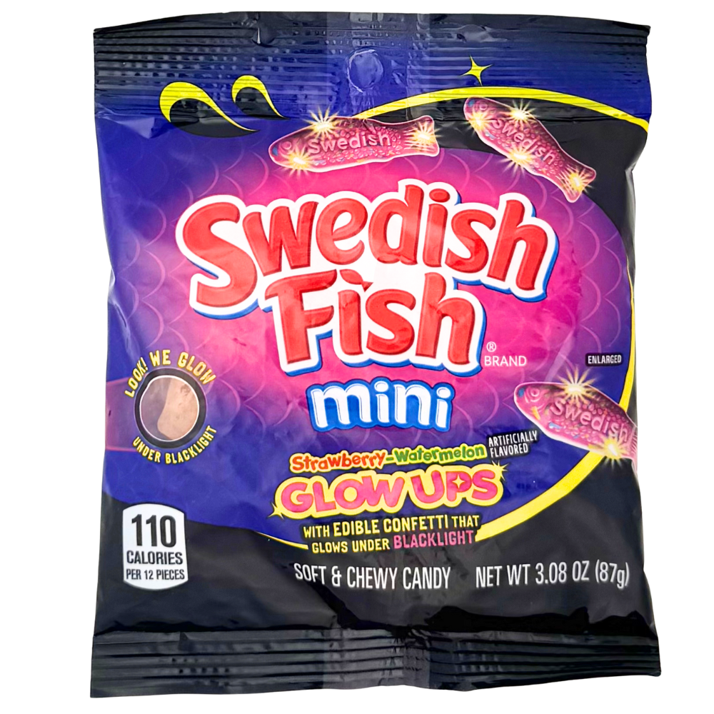 Swedish Fish Glowups 3.08oz - 12 Pack