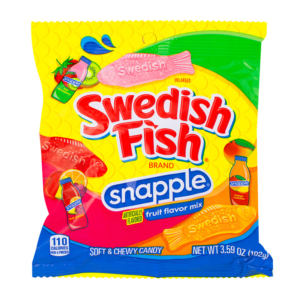 Swedish Fish Snapple 3.59oz - 12 Pack