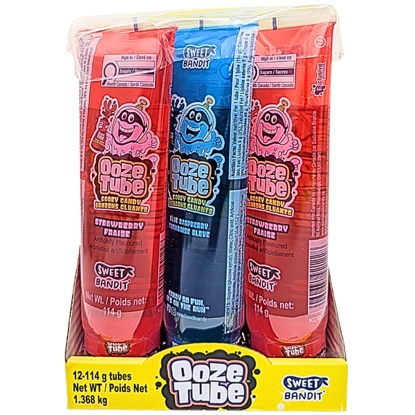 Sweet Bandit Ooze Tube Candy Gel 114g - 12 Pack