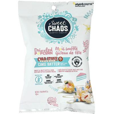 Sweet Chaos Drizzled Popcorn Cake Batter 42.5g - 8 Pack