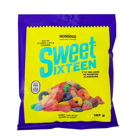 Sweet Sixteen Sweet & Sour 185g - 10 Pack - Candy Store - Sour Candy - Canadian Candy - Mondoux Candy - Wholesale Candy