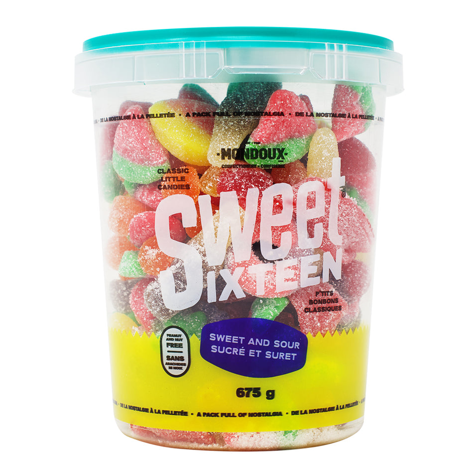 Sweet Sixteen Sweet & Sour 675g - 6 Pack - Sour Candy - Canadian Candy - Candy Store - Gummies - Sweet Sixteen - Canadian Candy