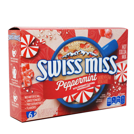 Swiss Miss Hot Cocoa Peppermint with Marshmallows 6pk 8.28oz - 12 Pack