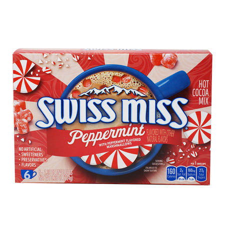 Swiss Miss Hot Cocoa Peppermint with Marshmallows 6pk 8.28oz - 12 Pack