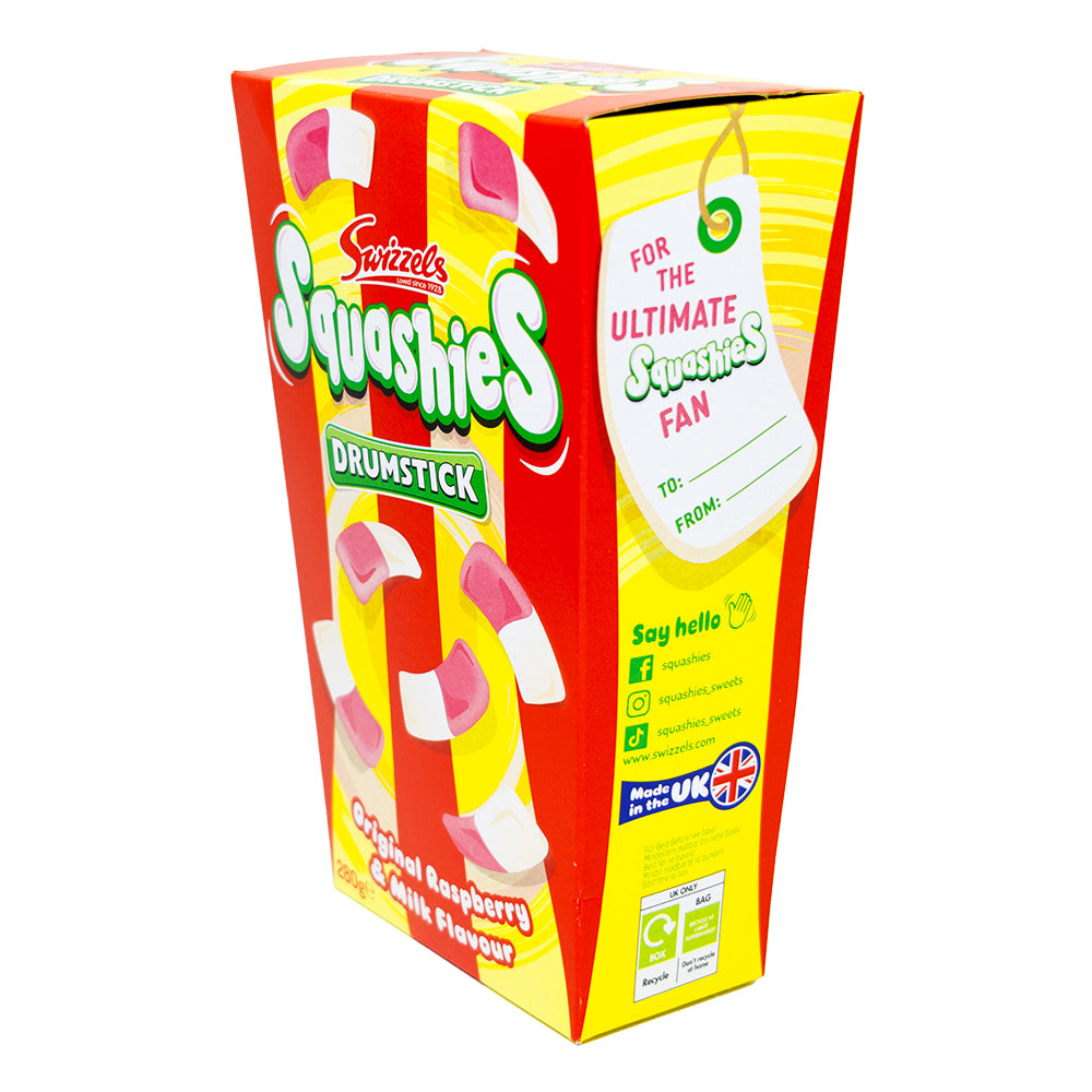 Swizzels Drumstick Squashies Gift Carton 280g - 6 Pack  Nutrition Facts Ingredients
