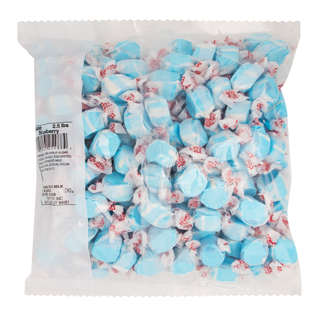 Salt Water Taffy Blueberry 2.5lbs - 1 Bag  Nutrition Facts Ingredients