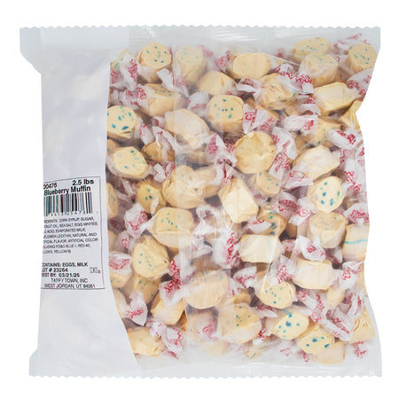 Salt Water Taffy Blueberry Muffin 2.5lb - 1 bag  Nutrition Facts Ingredients