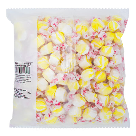 Salt Water Taffy Buttered Popcorn 2.5lbs - 1 Bag   Nutrition Facts Ingredients