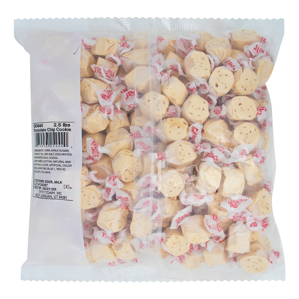 Salt Water Taffy Chocolate Chip Cookie 2.5lb - 1 bag  Nutrition Facts Ingredients