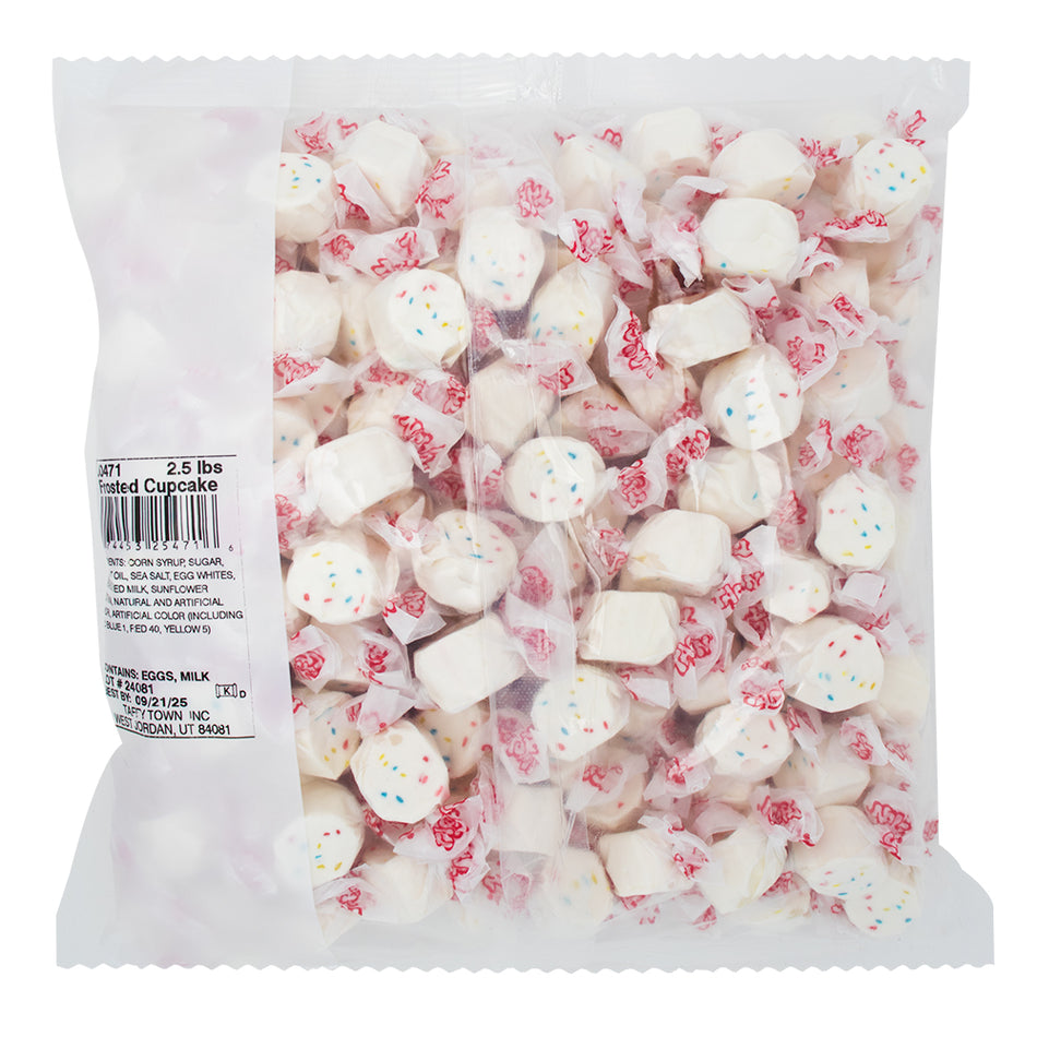 Salt Water Taffy Frosted Cupcake 2.5lbs - 1 Bag  Nutrition Facts Ingredients