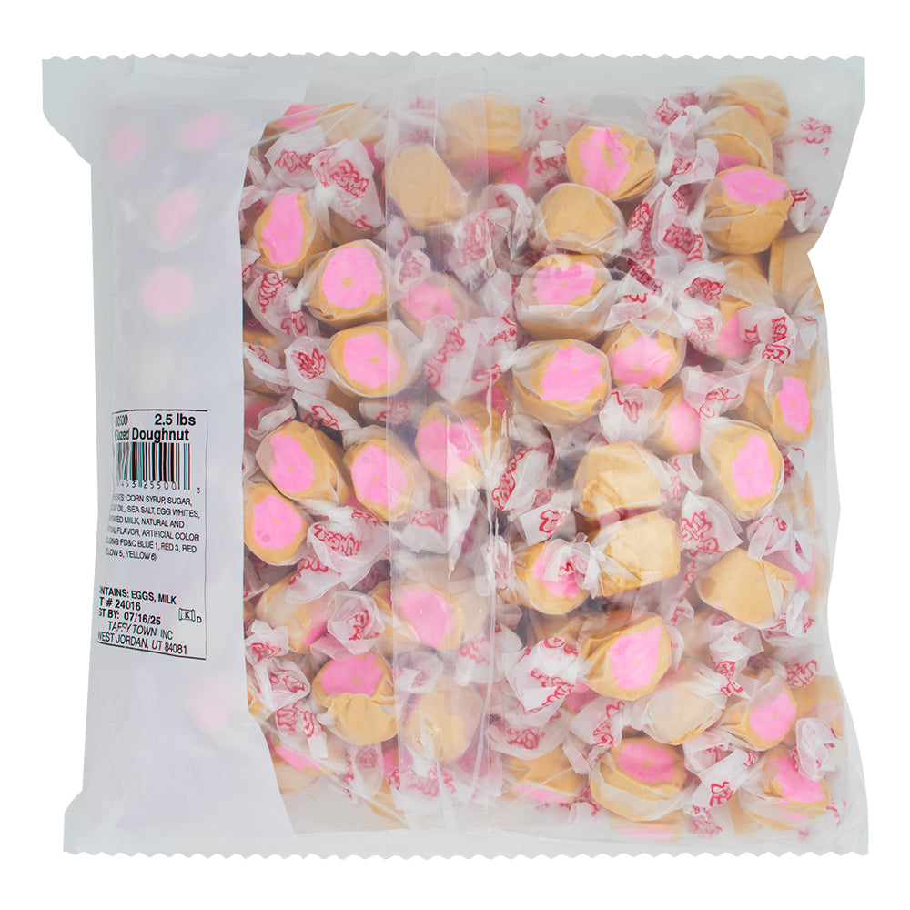 Salt Water Taffy Glazed Doughnut 2.5lb - 1 Pack  Nutrition Facts Ingredients