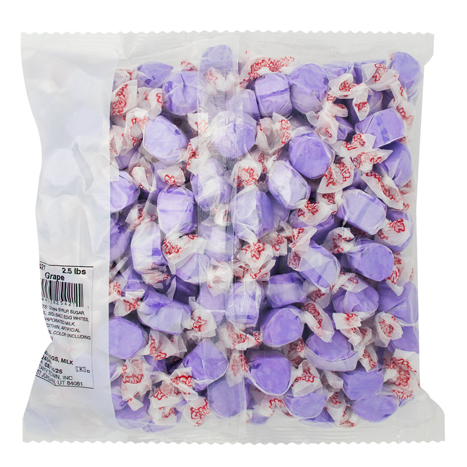 Salt Water Taffy Grape 2.5 lbs - 1 Bag  Nutrition Facts Ingredients