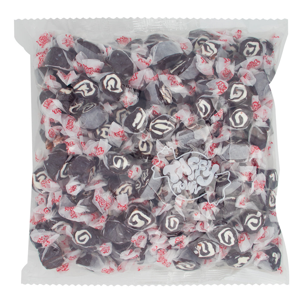 Salt Water Taffy Black Licorice Swirls 2.5lbs. - 1 Bag