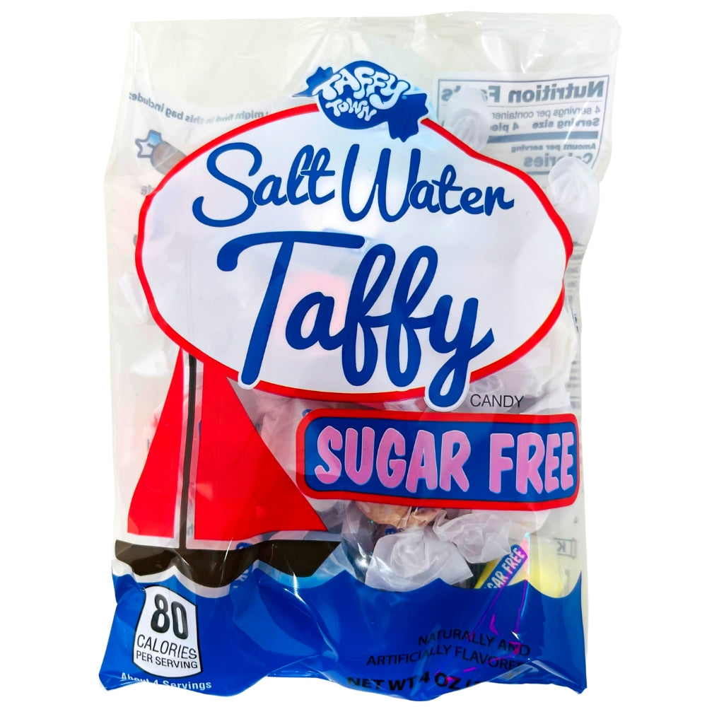 Taffy Town Assorted Lite Sugar Free Taffy 4oz - 12 Pack