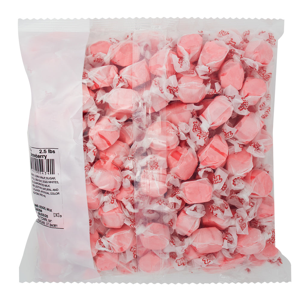 Salt Water Taffy Strawberry 2.5lbs - 1 Bag   Nutrition Facts Ingredients