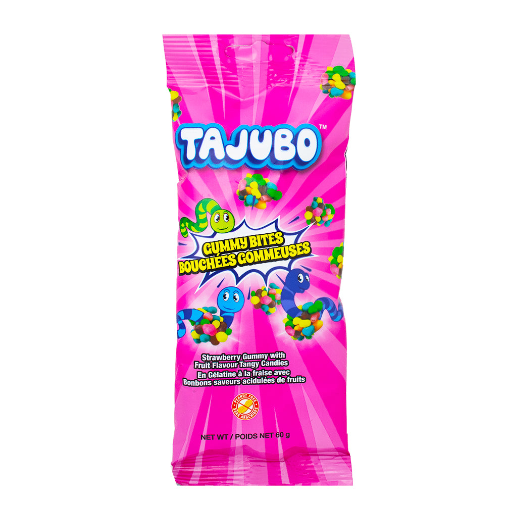 Tajubo Gummy Bites Strawberry 60g - 24 Pack