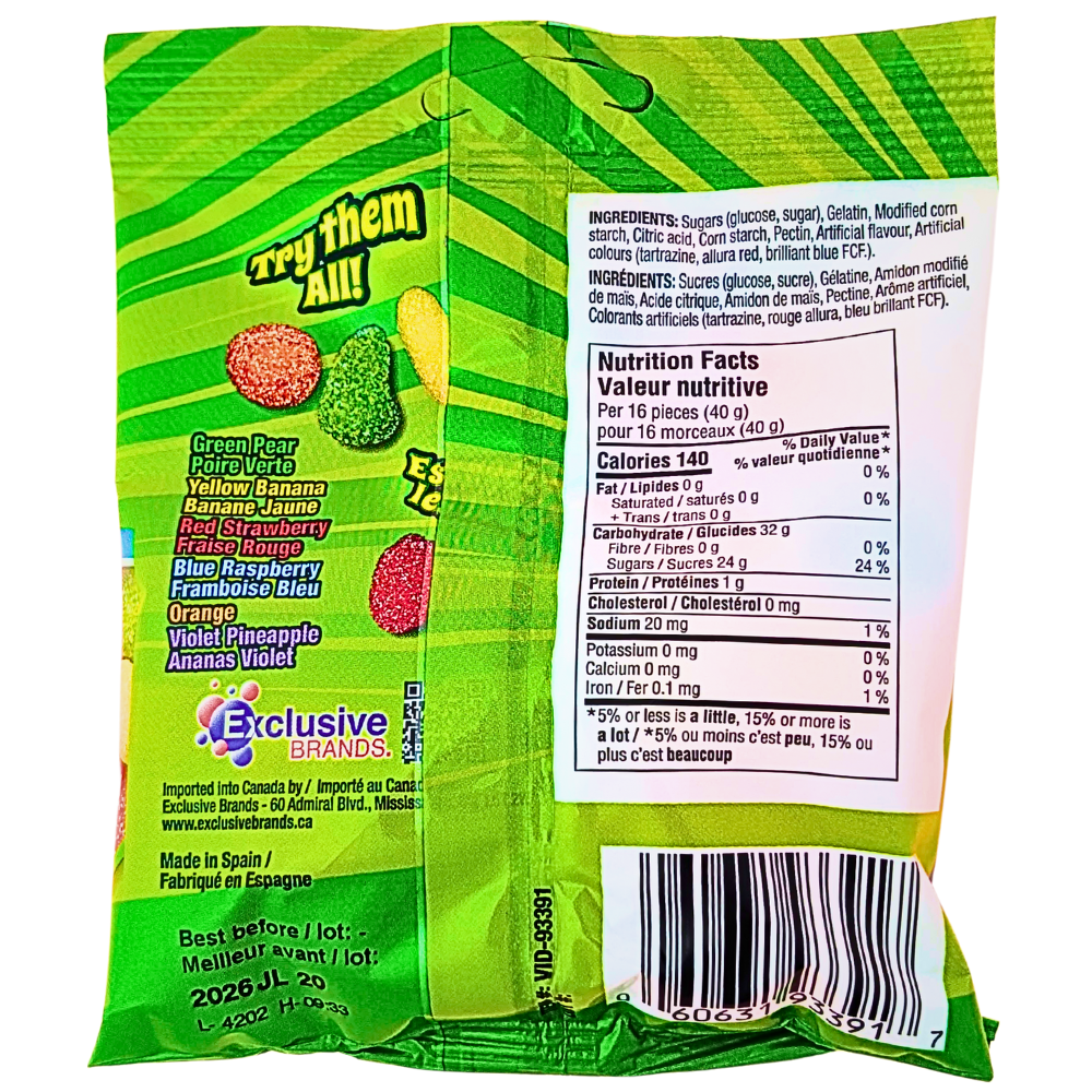 Tajubo Sour Fruit Mix 75g - 12 Pack