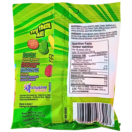 Tajubo Sour Fruit Mix 75g - 12 Pack