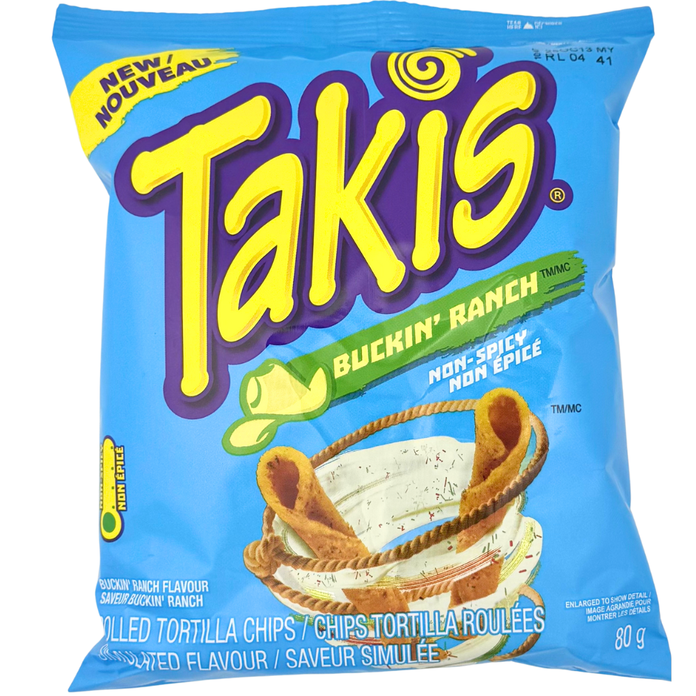 Takis Buckin' Ranch Non-Spicy 80g - 18 Pack