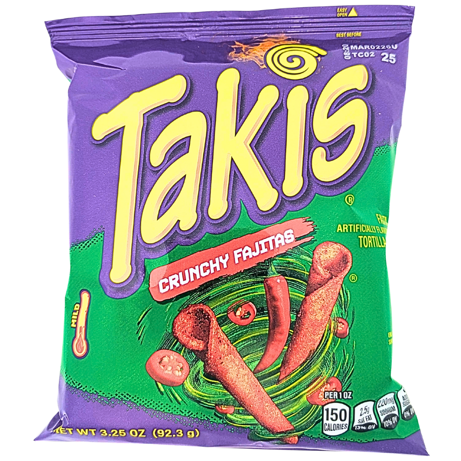 Takis Crunchy Fajitas 3.25oz - 20 Pack