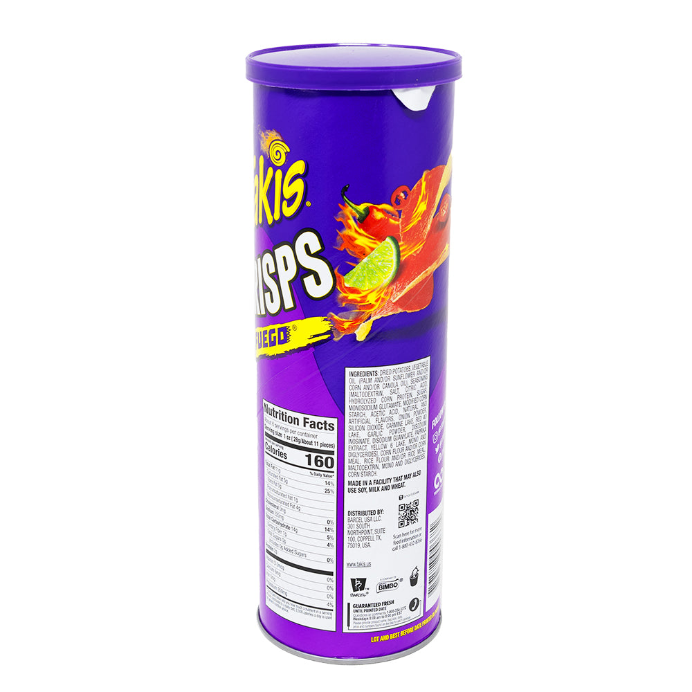 Takis Crisps Fuego 5.5oz - 15 Pack - Takis Chips  Nutrition Facts Ingredients
