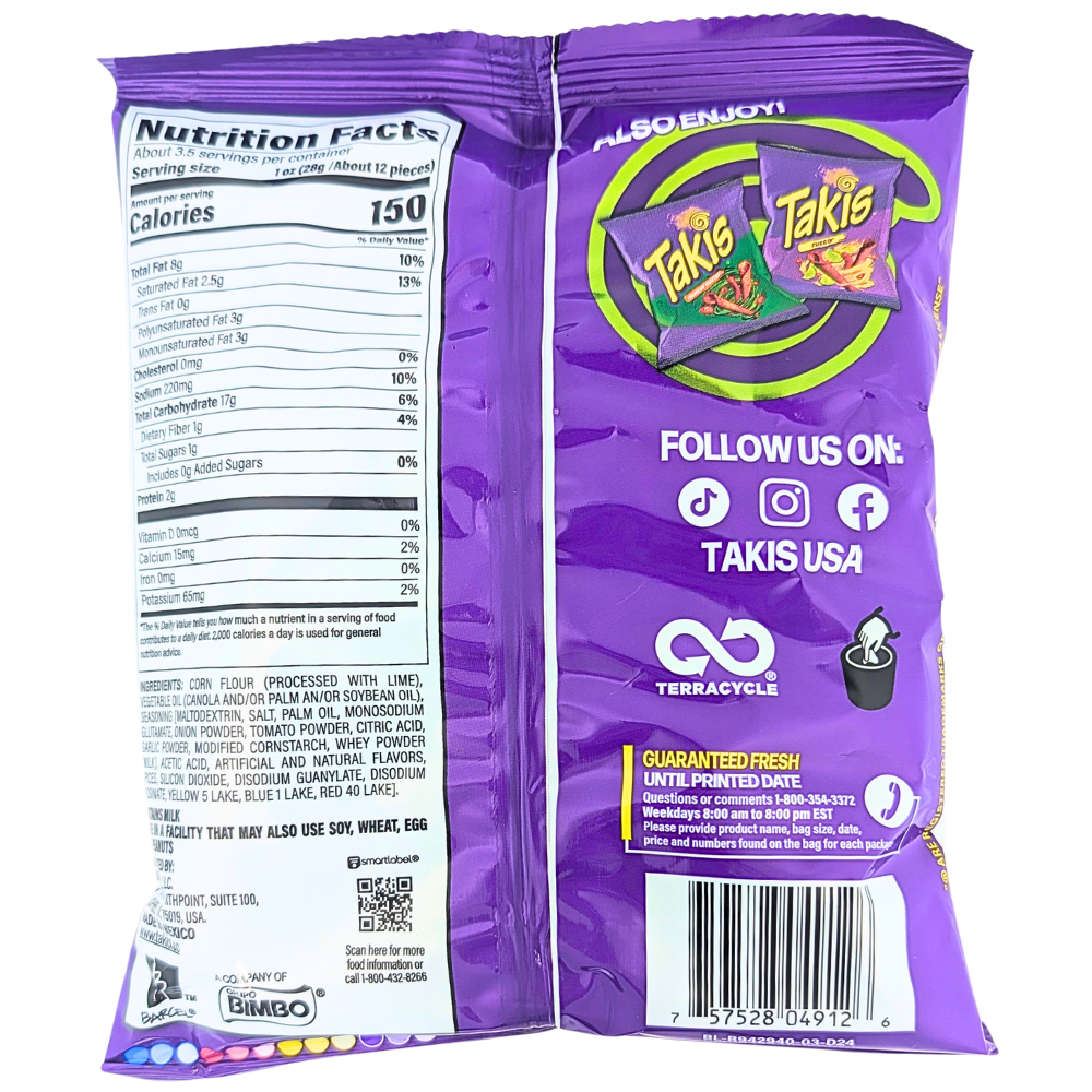 Takis Guacamole 3.25oz - 20 Pack