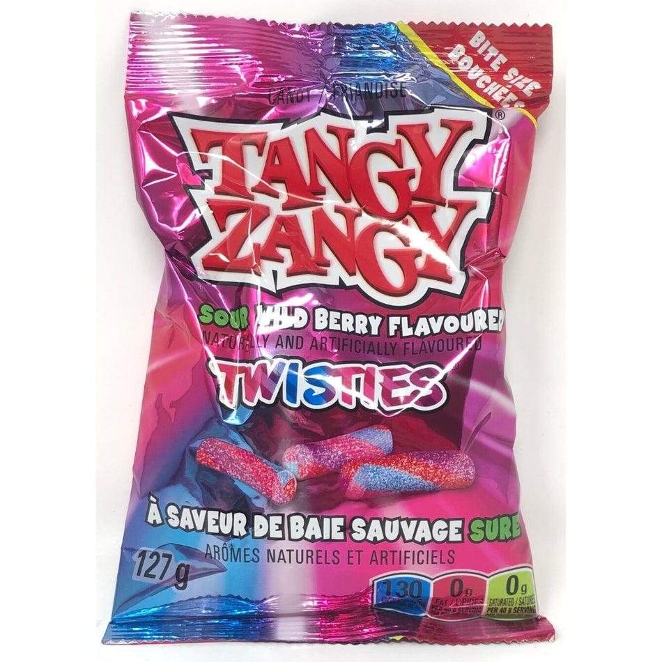 Tangy Zangy Sour Wild Berry Twisties 127g - 14 Pack