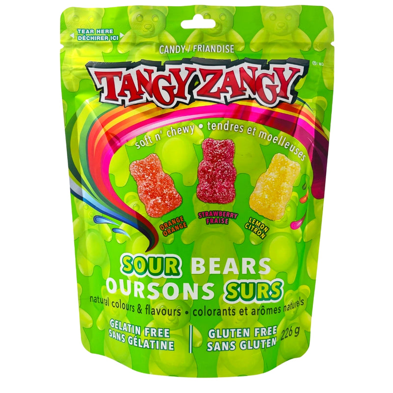 Tangy Zangy Sour Bears Candy 226g - 12 PackTangy Zangy Sour Bears Candy 226g - 12 Pack