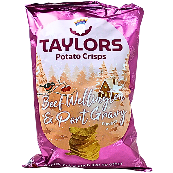 Taylors Beef Wellington & Port Gravy Crisps 150g (UK) - 8 Pack
