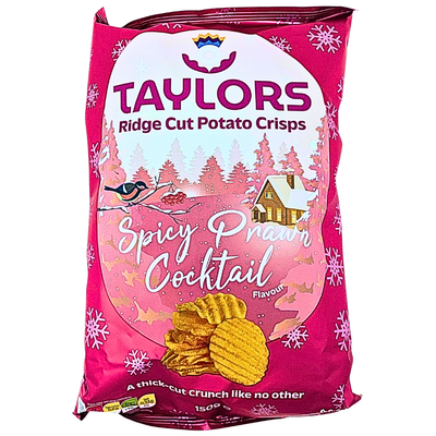 Taylors Spicy Prawn Cocktail Crisps 150g (UK) - 8 Pack