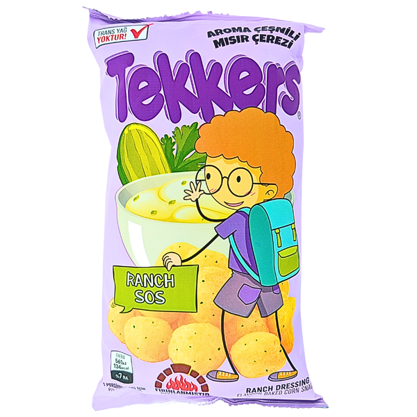 Tekkers Ranch Corn Puffs 35g (Turkey) - 50 Pack