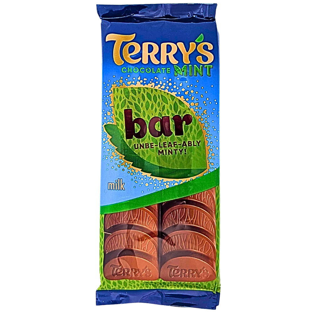 Terry's Chocolate Mint Bar 90g (UK) - 20 Bars | iWholesale Candy ...
