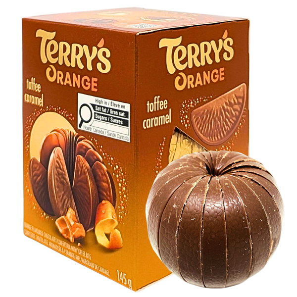 Terry's Chocolate Orange Toffee Chocolate Ball 145g - 12 Pack