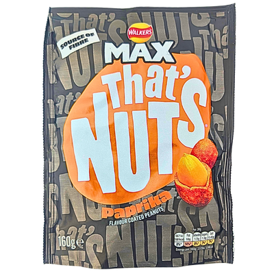 That's Nuts Max Paprika 160g (UK) - 8 Pack